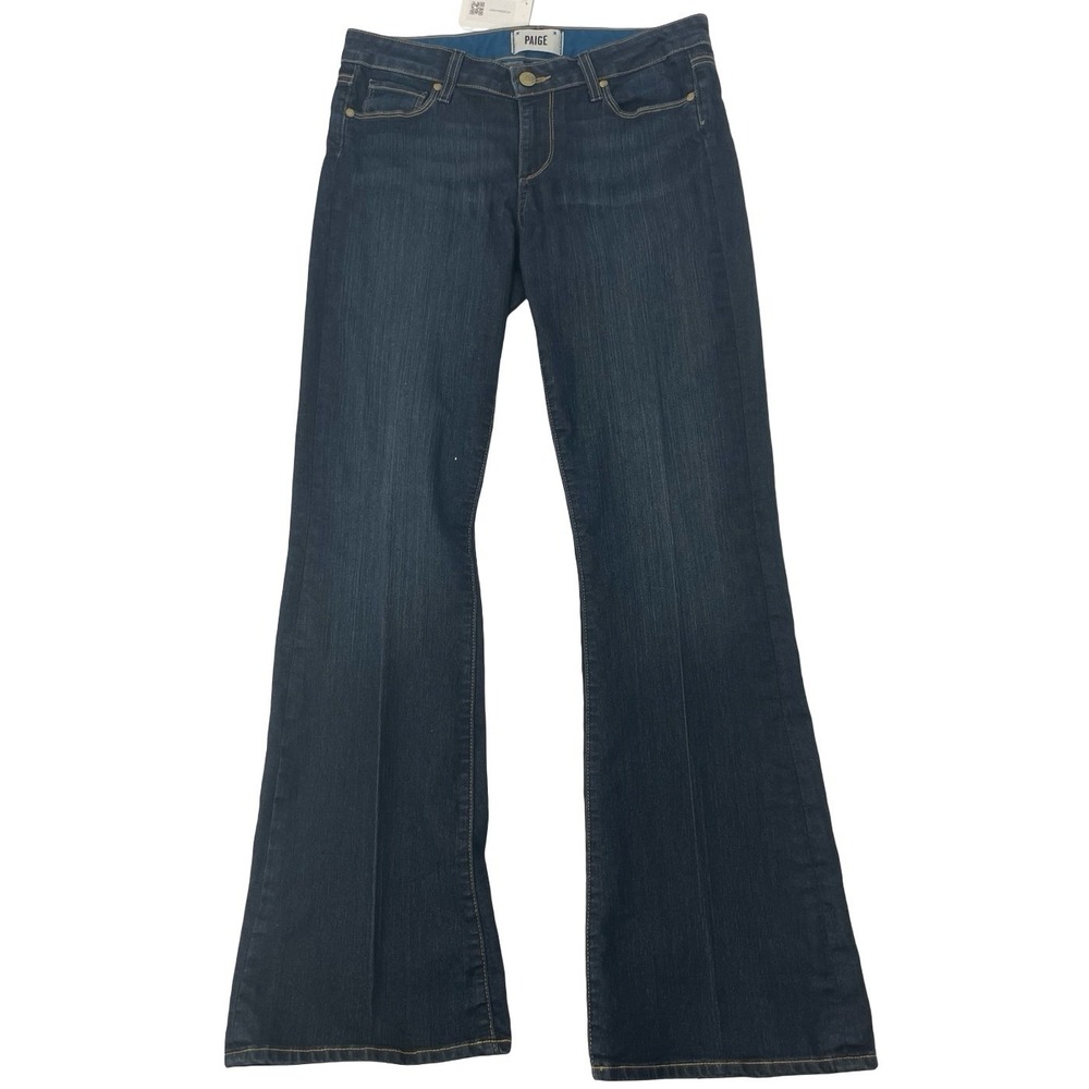 Paige Women's Jeans Skyline Boot Petite Dark Wash Denim Size 29